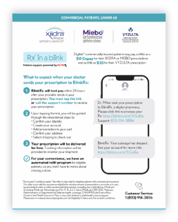 Image of BlinkRx Patient Instruction Tearpad