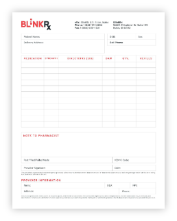Image of BlinkRx Fax Form